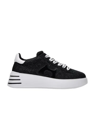 HOGAN HOGAN CRYSTAL-EMBELLISHED LACE-UP LOW-TOP SNEAKERS