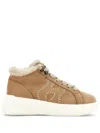 Hogan Rebel Lace-up Sneakers In Neutrals