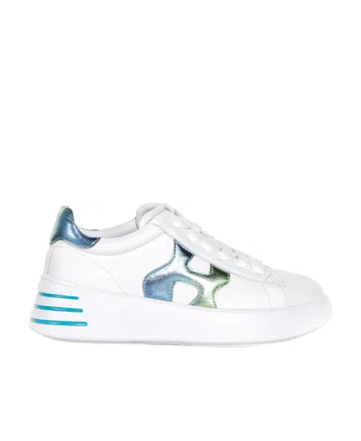 Hogan Rebel Lace-up Sneakers In White