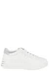 Hogan Rebel Lace-up Sneakers With Shiny Side Detail In White