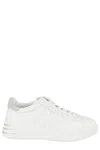 Hogan Rebel Lace-up Sneakers With Shiny Side Detail In White