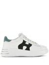 Hogan Rebel Lace-up Suede Sneakers In White