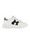 Hogan Rebel Lace-up Suede Sneakers In White
