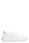 Hogan Leather Sneakers With Glittered Patch In White