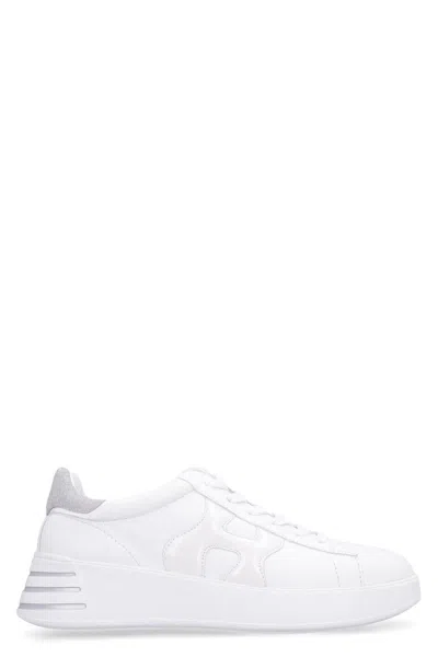 HOGAN HOGAN REBEL LEATHER LOW-TOP SNEAKERS