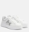 Hogan Rebel Leather Platform Sneakers In White