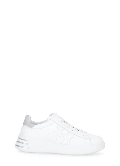 HOGAN REBEL LEATHER LOW-TOP SNEAKERS