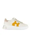 Hogan Rebel Leather Sneakers In White
