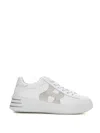 HOGAN REBEL LEATHER SNEAKERS WITH LACES