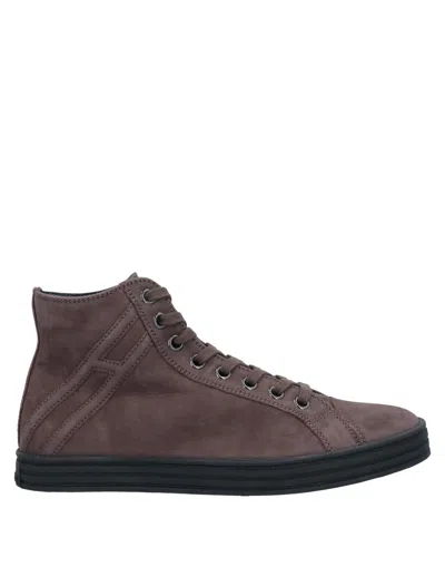 Hogan Rebel Sneakers In Brown