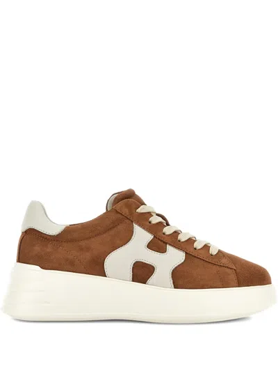 Hogan Rebel Plateau-sneakers In Brown