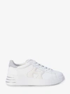 Hogan Rebel Lace-up Sneakers With Shiny Side Detail In White