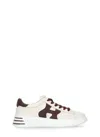 Hogan 'rebel H564' Leather Sneakers In White