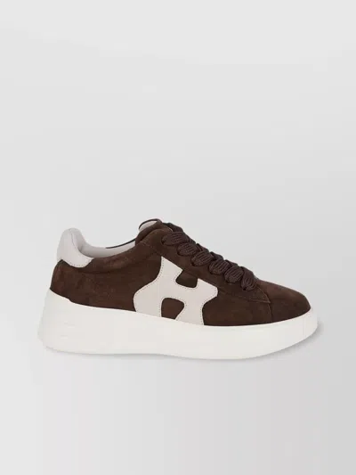 Hogan Rebel Suede Finish Lace-up Sneakers