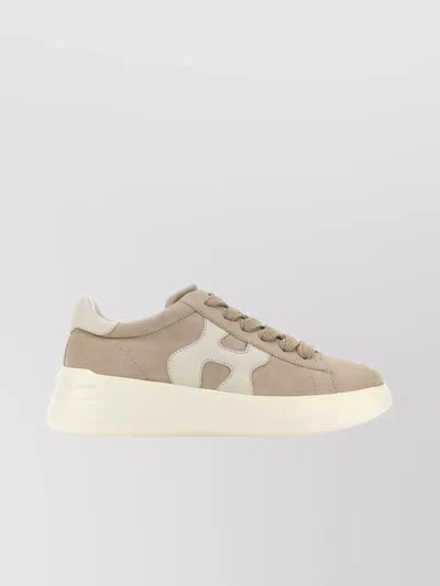 Hogan Rebel Suede High-top Trainers In Neutrals
