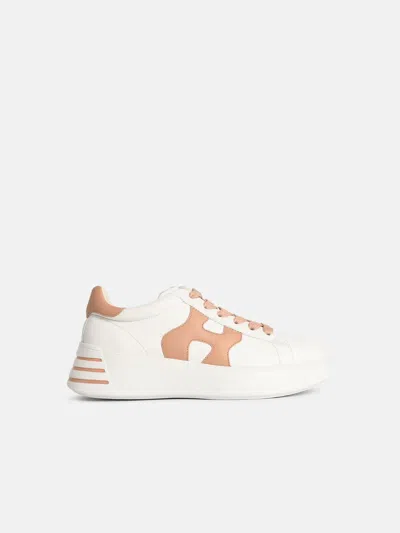 Hogan 'rebel' White Leather Sneakers