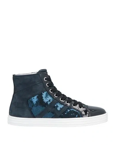 Hogan Rebel Woman Sneakers Navy Blue Size 5 Soft Leather