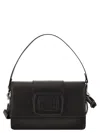 Hogan H-bag Leather Crossbody Bag In Black
