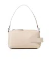 Hogan Script Bauletto Leather Shoulder Bag In Nude