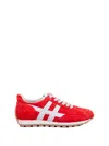 Hogan Red Suede Leather Sneakers