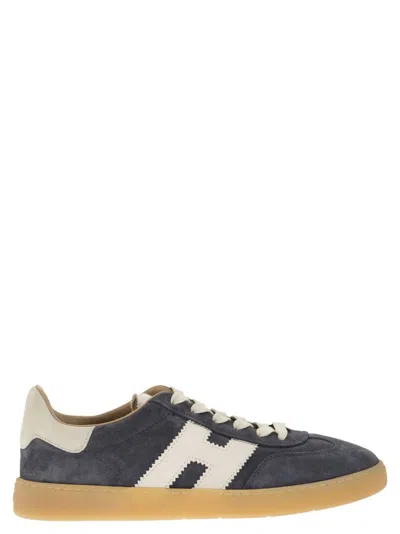 Hogan Retro-inspired Cool Sneakers With Suede Upper In Blue