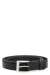 Hogan Reversible Calf Leather Belt 3 Cm With 5x4 Cm Buckle In Black