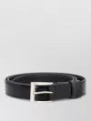 Hogan Reversible Calf Leather Belt 3 Cm With 5x4 Cm Buckle In Black