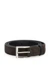 Hogan Reversible Leather Belt In Brown