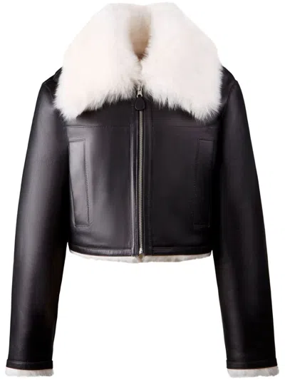 HOGAN REVERSIBLE SHEARLING LEATHER JACKET