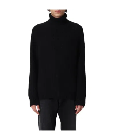 Hogan Rib High Neck Sweater In Black