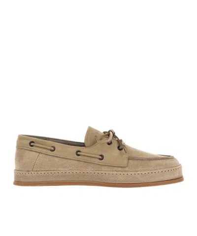 Hogan Round-head Casual Shoes In Nude