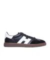 Hogan Round Head Low-cut Casual Shoes In Black