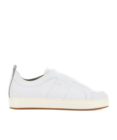 Hogan Round Head Low-cut Casual Shoes In White