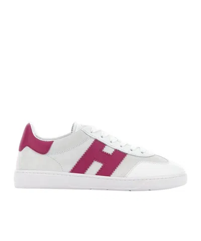 Hogan Round Head Low-cut Casual Shoes In White