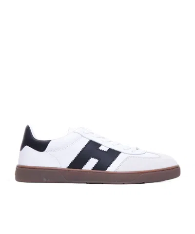 Hogan Round Head Low-cut Casual Shoes In White