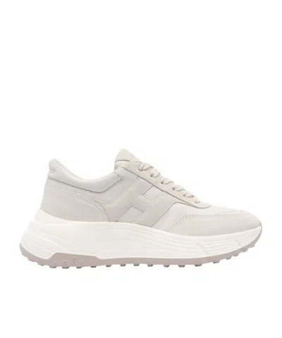 Hogan Round Head Low-cut Sneakers In White