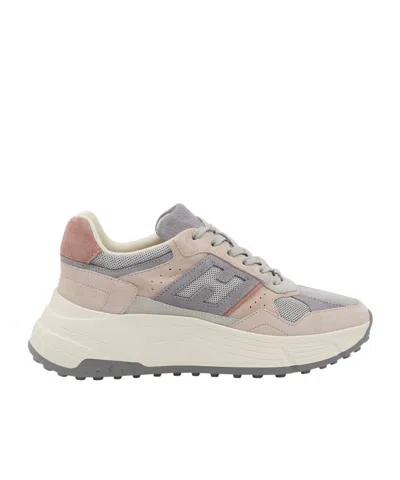 Hogan Round-head Sneakers In Nude