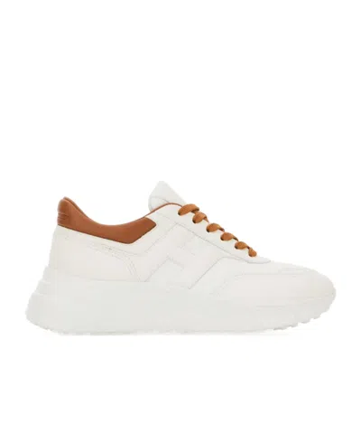 Hogan Round-head Sneakers In White