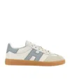 Hogan Cool Suede-trimmed Leather Sneakers In White