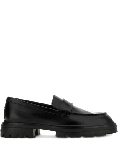 HOGAN ROUND-TOE LOAFERS