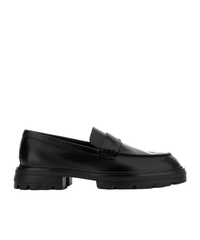 HOGAN ROUND-TOE LOAFERS