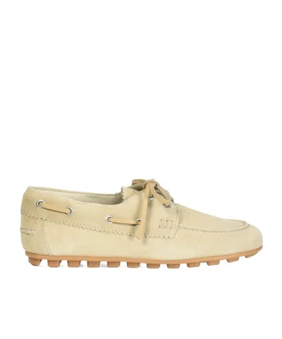 Hogan Round-toe Loafers In Neutral
