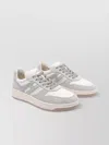 Hogan Round Toe Low Top Sneakers In Multi