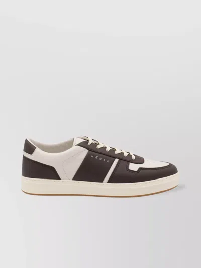 Hogan Round Toe Low Top Sneakers