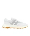 Hogan Round Toe Low-top Sneakers In White
