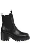 HOGAN ROUND-TOE SLIP-ON ANKLE BOOTS