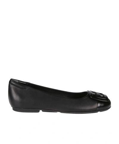 HOGAN HOGAN ROUND-TOE SLIP-ON BALLERINAS