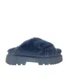 Hogan Round Toe Slip-on Sandals In Blue