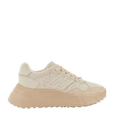 Hogan Round-toe Sneakers In Neutral
