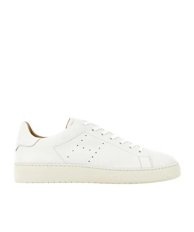 Hogan Round Toe Trainers In White